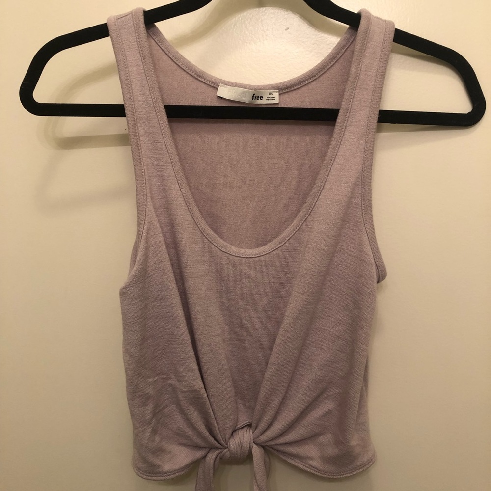 Aritzia super cute tie crop